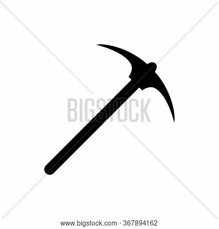 Pick Ax Icon Flat Vector Template Design Trendy