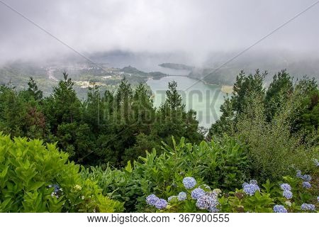 Walk On The Azores Archipelago. Discovery Of The Island Of Sao Miguel, Azores.sete Citades