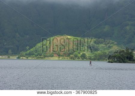 Walk On The Azores Archipelago. Discovery Of The Island Of Sao Miguel, Azores.sete Citades