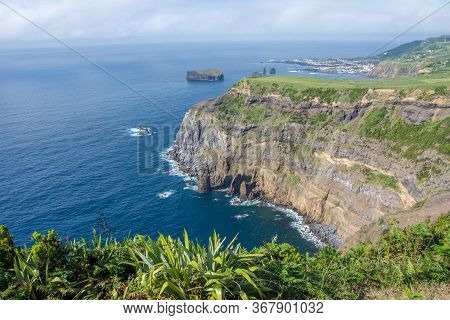 Walk On The Azores Archipelago. Discovery Of The Island Of Sao Miguel, Azores.sete Citades