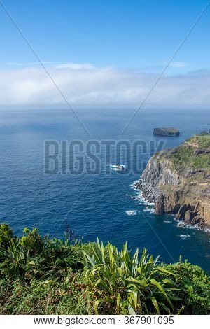 Walk On The Azores Archipelago. Discovery Of The Island Of Sao Miguel, Azores.sete Citades