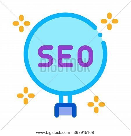 Learning Search Engine Optimization Icon Vector. Learning Search Engine Optimization Sign. Isolated 