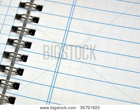 Blank notebook page