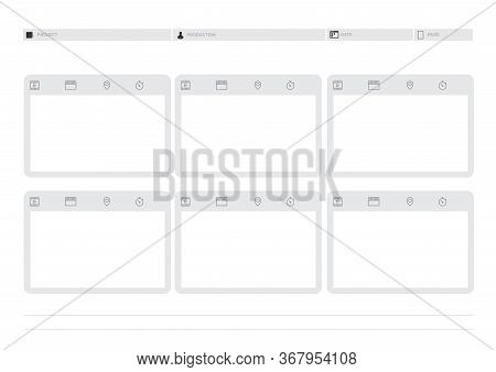 Storyboard Film Video Template For Movie Creation