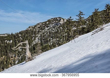 Krakova Hola Peak, Low Tatras Mountains, Slovak Republic. Hiking Theme. Seasonal Natural Scene.