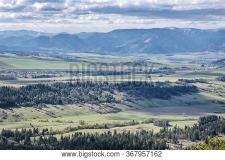 Liptov Country And Low Tatras Mountains, Slovak Republic. Seasonal Natural Scene.