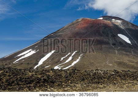 Hora Ngauruhoe, Tongariro National Park, Nový Zéland