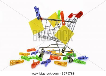 die Beförderung und clothespins