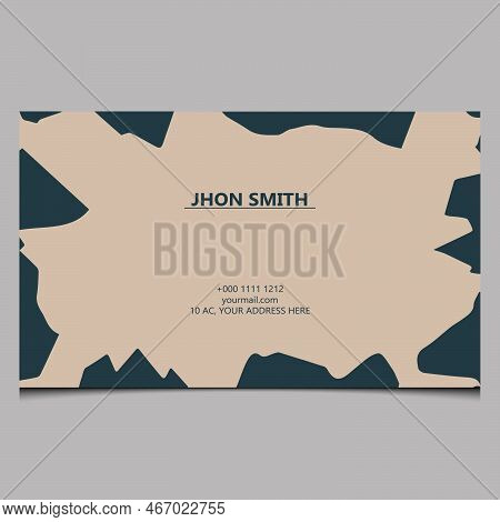Minimal Uniqe Business Card Vector Design Template.
Editable Business Card