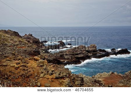 毛伊岛的海岸线