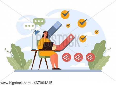 Attraction Of Potential Customers. Marketing Strategy For Business
