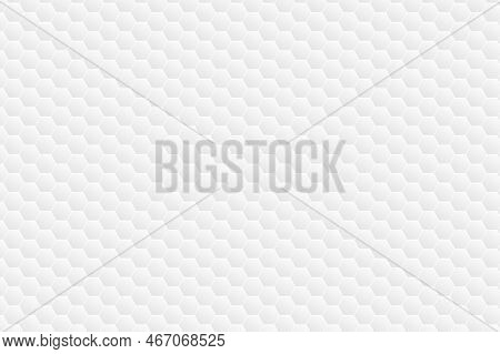 Hexagonal White Pattern. Abstract Modern Hexagon Background. White And Grey Honey Pattern Geometric 