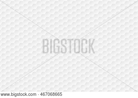 Hexagonal White Pattern. Abstract Modern Hexagon Background. White And Grey Honey Pattern Geometric 