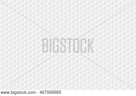 Hexagonal White Pattern. Abstract Modern Hexagon Background. White And Grey Honey Pattern Geometric 