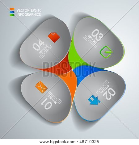vector paper progress steps for tutorial