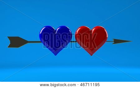 Flèche dorée de Cupidon.
