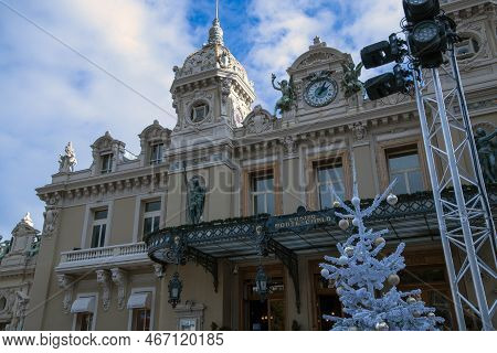 Monaco / Francia - December 10, 2022: Casino Of Montecarlo, Montecarlo, Monaco, France, Europe