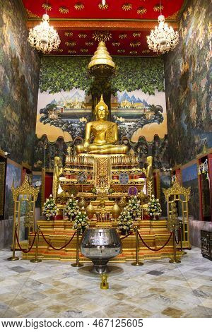 Luang Por Wat Rai Khing Buddha God Statue For Thai People Traveler Travel Visit Respect Praying Bles