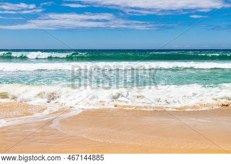 Sand And Waves In Quatro Ilhas Beach