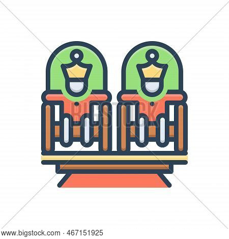 Color Illustration Icon For Kings Monarch Emperor Prince Earl Supreme-ruler Sultan Crown Princess