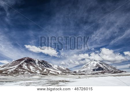 Deserto e montagna sull'Altiplano, bolivia