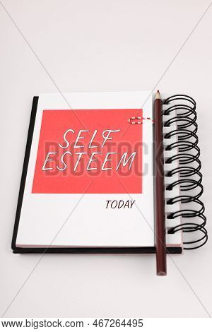 Handwriting Text Self Esteem. Business Concept A Feeling Of Having Respect For Yourself And Your Abi