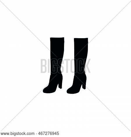 Boots Icon. Simple Style Boots Shop Big Sale Poster Background Symbol. Boots Brand Logo Design Eleme