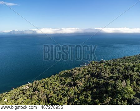 Aerial View Of Livadia Palace - Located On The Shores Of The Black Sea In The Village Of Livadia In 