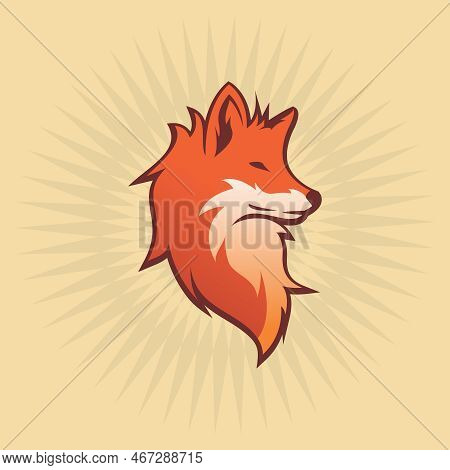Fox Mascot Vector. Head Fox Logo Design. Fox Icon
