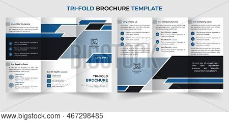 Modern Multipurpose Trifold Business Brochure Template Design