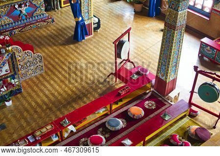 La Boulaye, France - April Circa, 2018. Interior View Of Thousand Buddhas Temple. With Non People. W