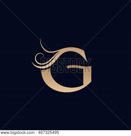 Hair Salon Gold Beauty Women Logo Letter G