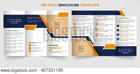 Company Profile Template Corporate Brochure Design With Creative Shape