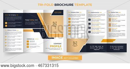 Modern Creative Trifold Business Brochure Template Design