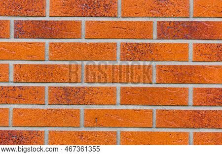 Red Brick Wall Cladding Facade Background Texture