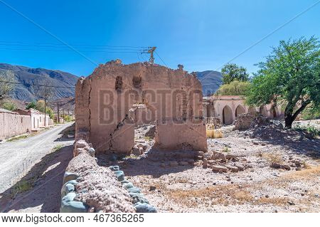 Street Of The Argentinian Village Of La Poma In The Andes