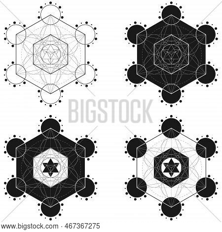 Metatron Symbol Vector Design