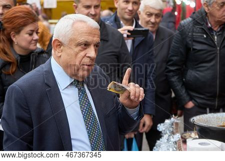 Bucharest, Romania - December 16, 2022: Romanian Minister Of Agriculture And Rural Development Petre