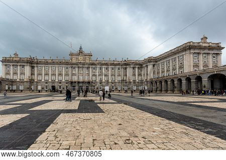 Palacio Real Royal Palace Of Madrid Official Residence Of Royal Family Of Spain On 6 December 2022