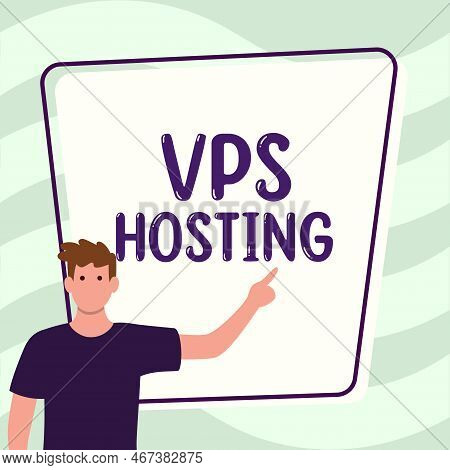 Text Caption Presenting Vps Hosting. Business Overview Mimics A Dedicated Server Within A Shared Hos