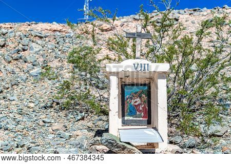 La Poma, Argentina - April 11, 2022: Chapel On The Way To The Christ Statue