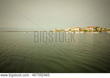 Croatian Village Nin In Middle Of Summer During June Day Time