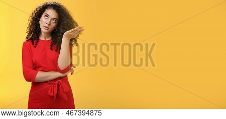 Girl Being Annoyed Unwilling To Listen Boyfriend Yell Rolling Eyes Up From Annoyance And Irritation 