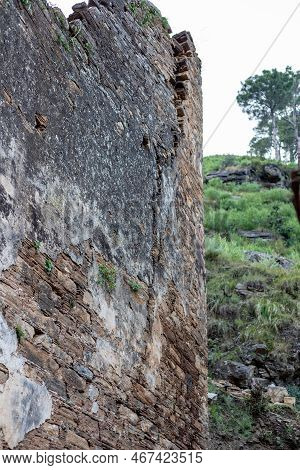 High Wall Of A Big Hall Probably Used As An Assembly Hall In The Tokar Dara Stupa And Monastery
