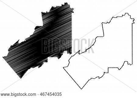 Delicias Municipality (free And Sovereign State Of Chihuahua, Mexico, United Mexican States) Map Vec