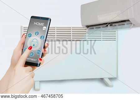 Electric Heater And Air Conditioner Controlled By Phone