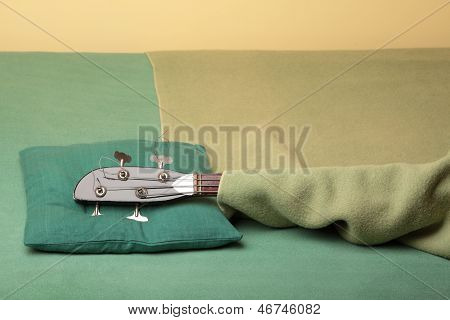 Guitar In Bed