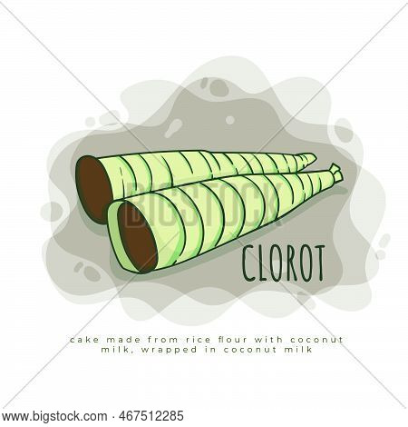 Clorot Cake Is A Cake Which Is Wrapped With Coconut Leaves