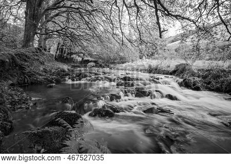 Robbers Bridge In Exmoor National Park