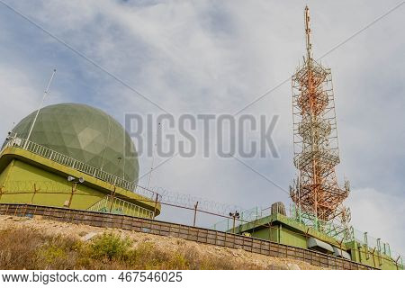 Communications Tower And Radar Dome